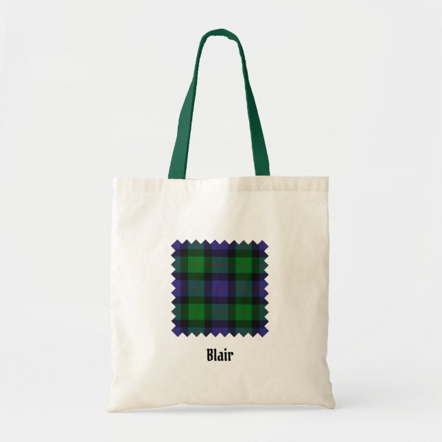 Clan Blair Tartan Tote Bag (Front)