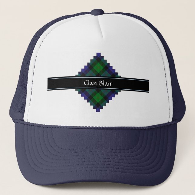 Clan Blair Tartan Trucker Hat (Front)