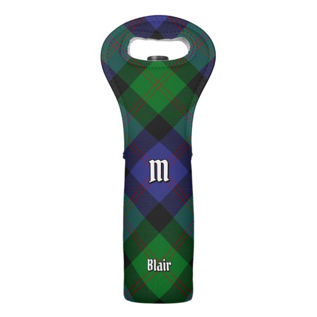 Clan Blair Tartan Wine Bag (Front)