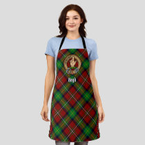 Clan Boyd Crest over Tartan Apron