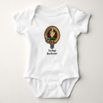 Clan Boyd Crest over Tartan Baby Bodysuit