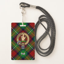 Clan Boyd Crest over Tartan Badge