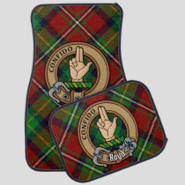 Clan Boyd Crest over Tartan Car Floor Mat