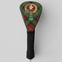 Clan Boyd Crest over Tartan Golf Head Cover