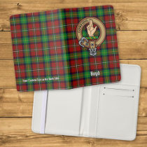 Clan Boyd Crest over Tartan Passport Holder