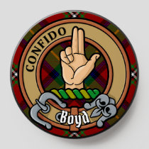 Clan Boyd Crest over Tartan PopSocket