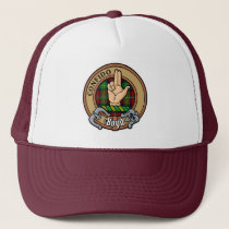 Clan Boyd Crest over Tartan Trucker Hat