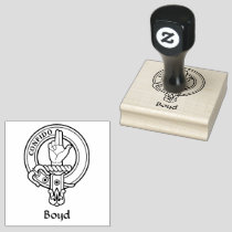 Clan Boyd Crest Rubber Stamp