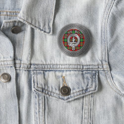 Clan Boyd Crest  Tartan Knot Button