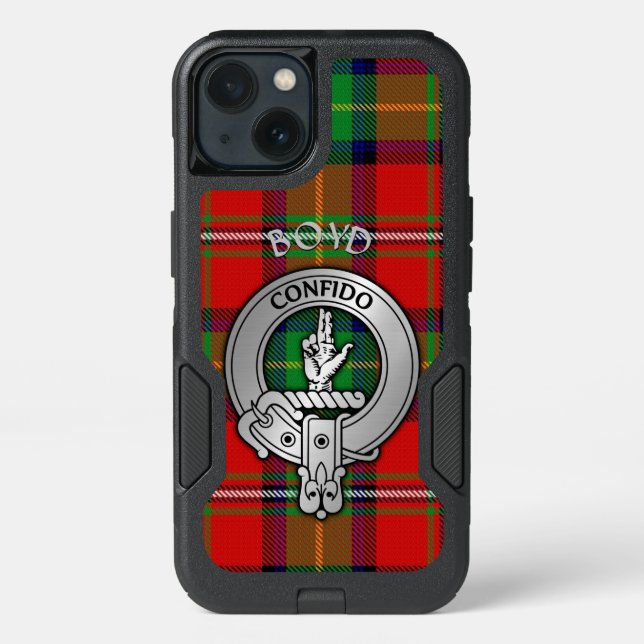 Clan Boyd Crest & Tartan Otterbox iPhone Case (Back)