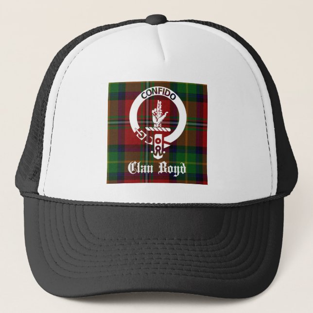 Clan Boyd Crest Tartan Trucker Hat (Front)