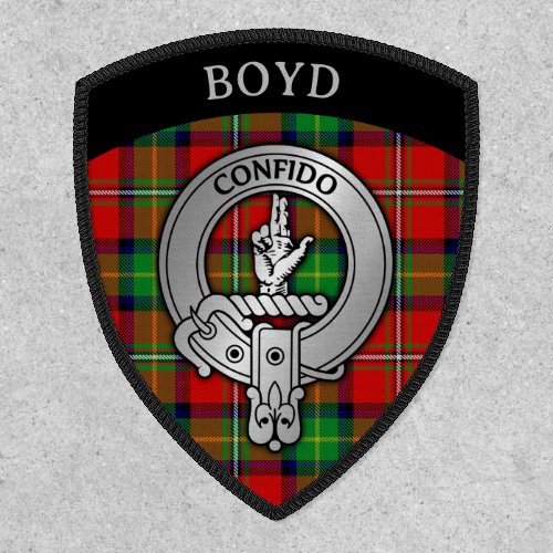 Clan Boyd EDIT Crest  Tartan Patch