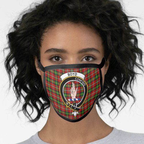 Clan Boyd Modern Tartan Plaid Face Mask