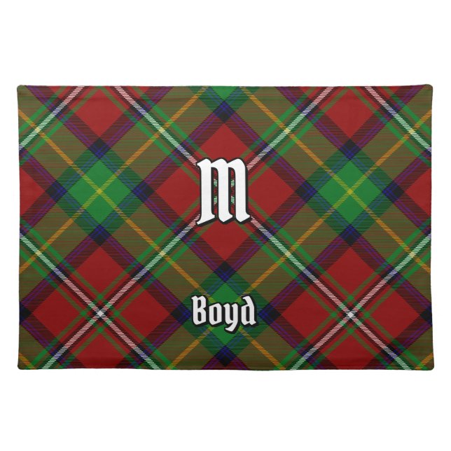 Clan Boyd Tartan Cloth Placemat (Front)