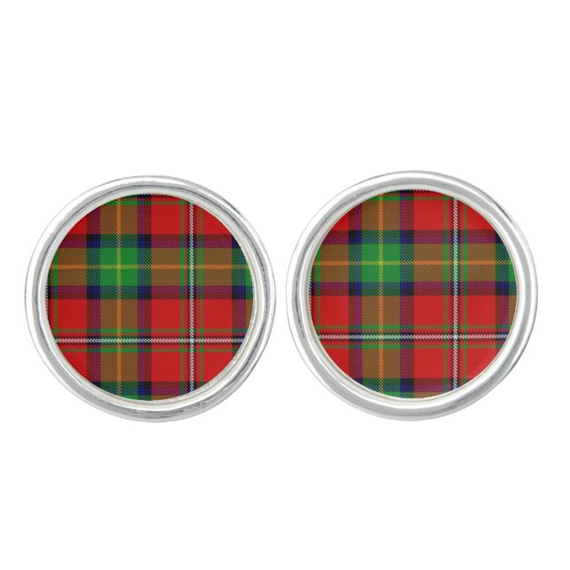 Clan Boyd Tartan Cufflinks (Front)