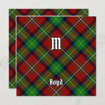 Clan Boyd Tartan Invitation