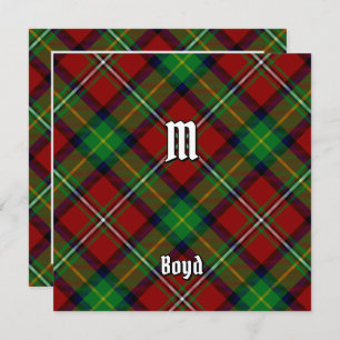 Clan Boyd Tartan Invitation
