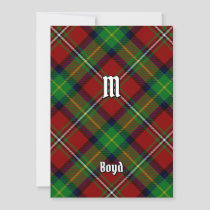 Clan Boyd Tartan Invitation