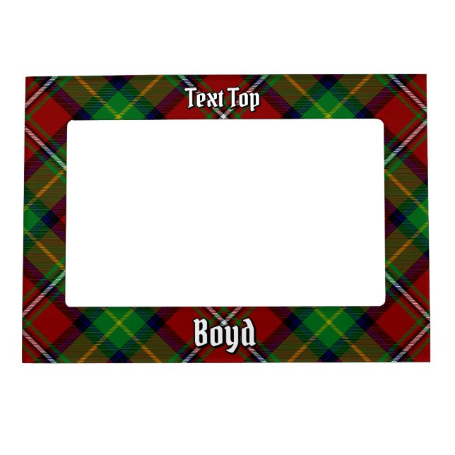 Clan Boyd Tartan Magnetic Frame (Front)