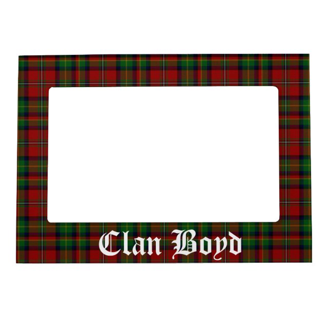 Clan Boyd Tartan Magnetic Frame (Front)