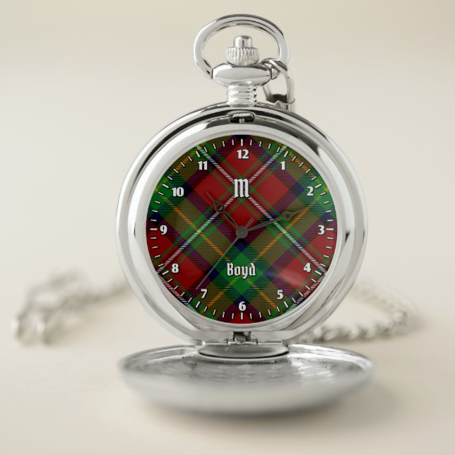 Clan Boyd Tartan Pocket Watch (Inside)