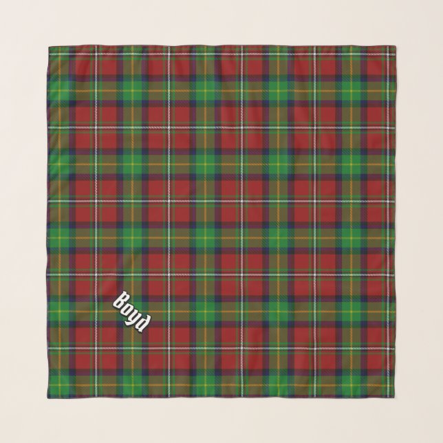 Clan Boyd Tartan Scarf (Front (Horizontal))