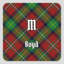 Clan Boyd Tartan Square Sticker