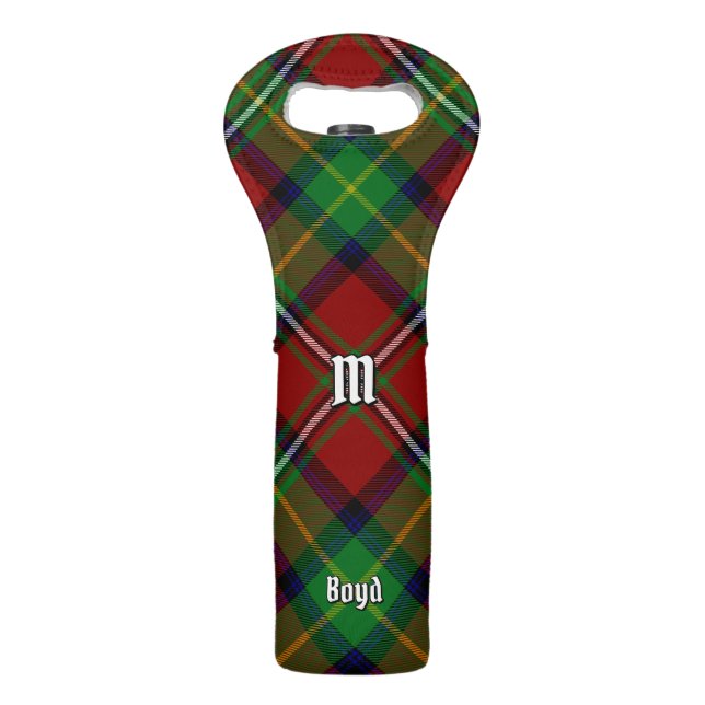 Clan Boyd Tartan Wine Bag (Front)