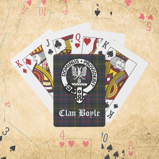Clan Boyle Crest & Tartan Poker Cards (Creator Uploaded)