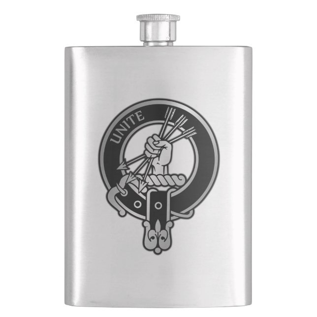 Clan Brodie Crest Flask (Front)