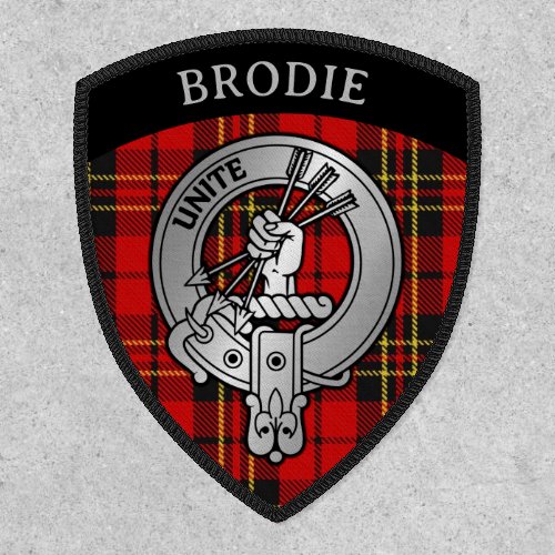 Clan Brodie Crest  Tartan Shield Patch