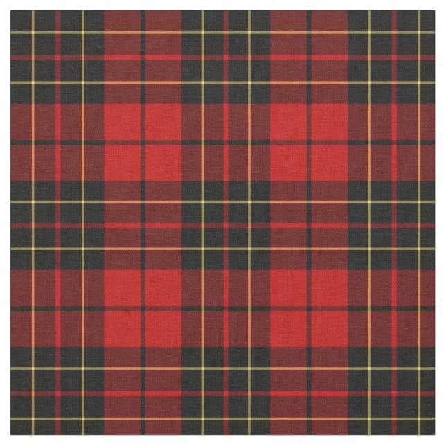 Clan Brodie Tartan - 2" Repeat Fabric (Close Up)