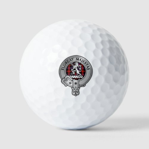 Clan Brown Crest  Tartan Golf Balls