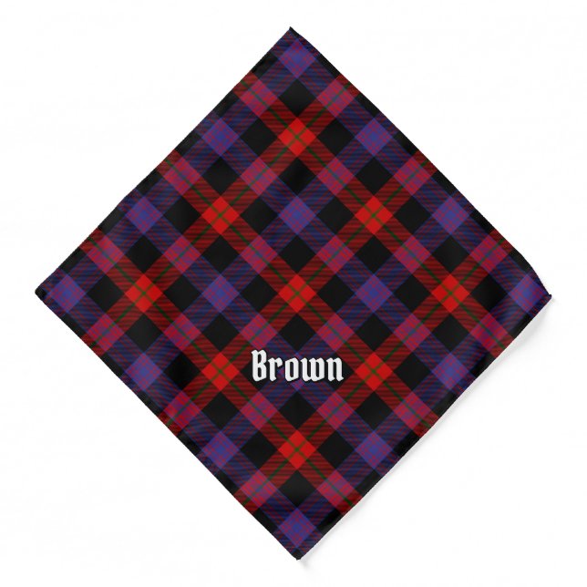 Clan Brown Tartan Bandana (Front)