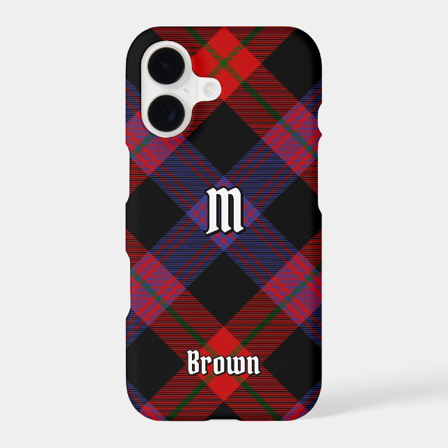 Clan Brown Tartan Case-Mate iPhone Case (Back)