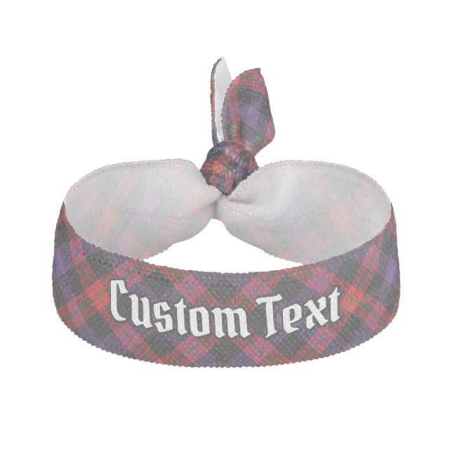 Clan Brown Tartan Elastic Hair Tie (Front)