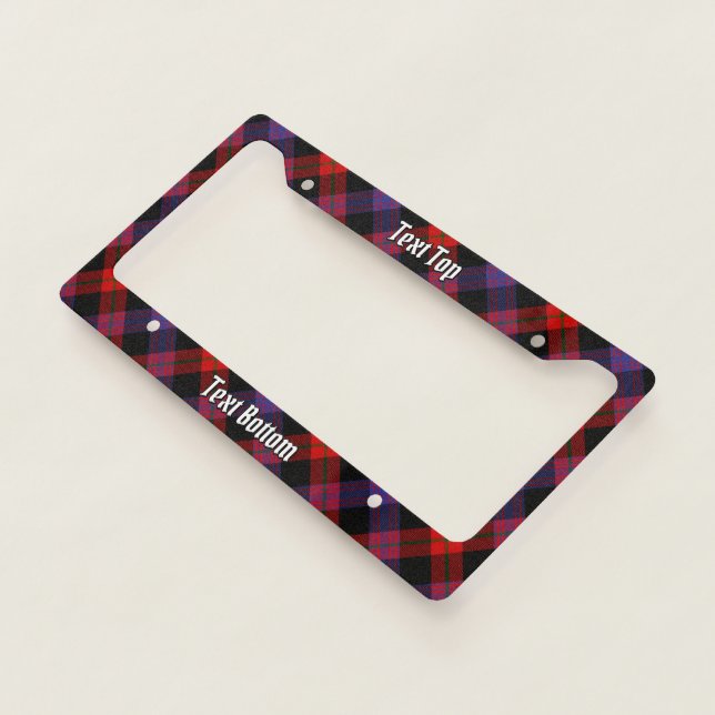 Clan Brown Tartan License Plate Frame (3/4)