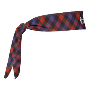 Clan Brown Tartan Tie Headband