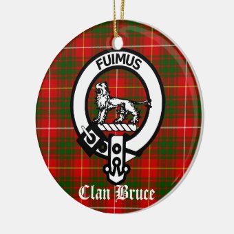 Bruce Ancient Tartan Crest House Flag main image 0