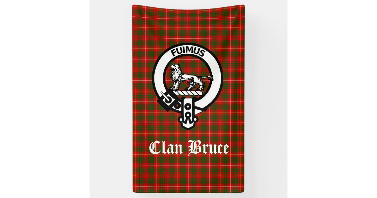 Bruce Ancient Tartan Crest House Flag main image 1