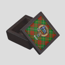 Clan Bruce Crest over Hunting Tartan Gift Box