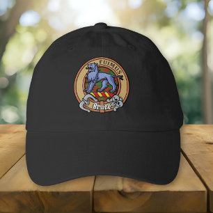 Clan Bruce Crest over Hunting Tartan Hat