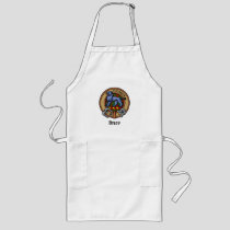 Clan Bruce Crest over Hunting Tartan Long Apron