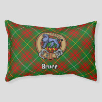 Clan Bruce Crest over Hunting Tartan Pet Bed