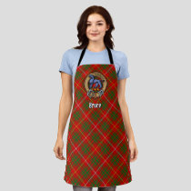 Clan Bruce Crest over Tartan Apron