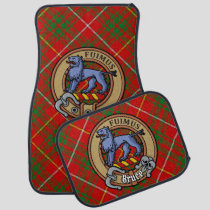Clan Bruce Crest over Tartan Car Floor Mat