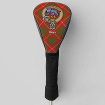 Clan Bruce Crest over Tartan Golf Head Cover