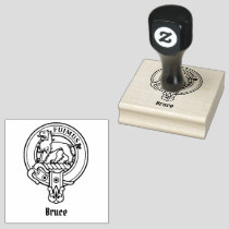 Clan Bruce Crest Rubber Stamp