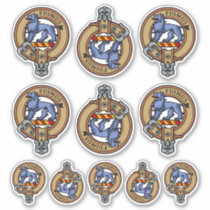 Clan Bruce Crest Sticker Set