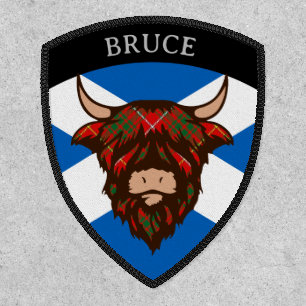 Clan Bruce [EDIT] Tartan Coo Patch